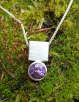 Anhnger Silber mit Amethyst